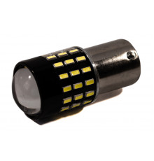 Світлодіодна лампа AllLight T25 54 діода 3014 BA15S 12V з лінзою + драйвер