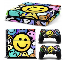 Наклейка PS4 Fat вінілова наклейка Choice для Sony PlayStation PS4 Fat DualShock 4 Smile