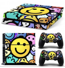 Наклейка PS4 Fat вінілова наклейка Choice для Sony PlayStation PS4 Fat DualShock 4 Smile