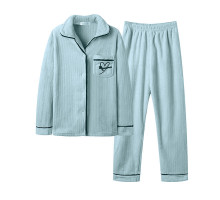 Комплект жіночої піжами Lesko CK-507 Light Green 2XL