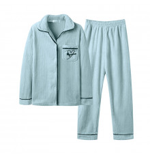 Комплект жіночої піжами Lesko CK-507 Light Green 2XL