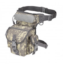 Сумка тактична на стегно Aokali Outdoor A90 ACU 22х30 см Digital Sand (5358-76445)