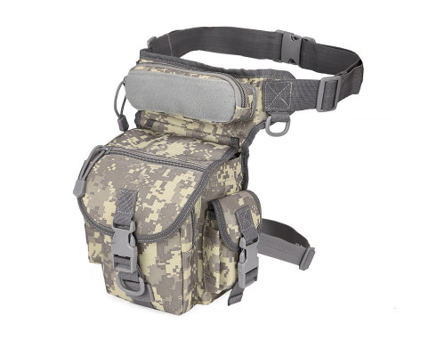 Сумка тактична на стегно Aokali Outdoor A90 ACU 22х30 см Digital Sand (5358-76445) Сумка тактична на стегно Aokali Outdoor A90 ACU 22х30 см Digital Sand (5358-76445)