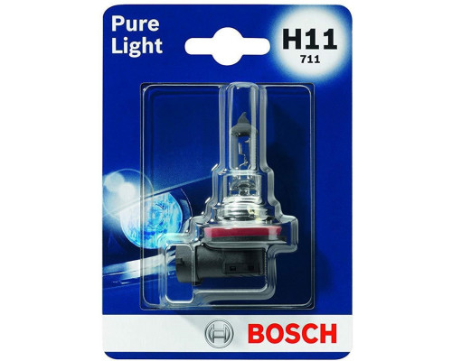 Автолампа BOSCH Pure Light H11 55W 12V PGJ19-2 (1987301339) 1шт./блістер Автолампа BOSCH Pure Light H11 55W 12V PGJ19-2 (1987301339) 1шт./блістер