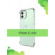 Силіконовий протиударний чохол панель + скло 9Н на Iphone 12 mini прозорий Case (6567567565)