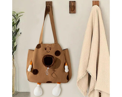 Сумка-перенесення для котів та собак No Brand Сookies 2404SXMJ3153 34х37 см Brown 13143-84839