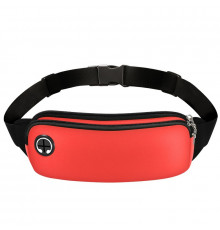 Сумка для бігу на пояс з 2 кишенями 22х10 см RunningBag Red (P050652)