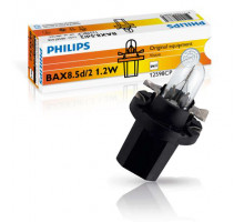 Автолампа ук. PHILIPS 12598CP 1,2W 12V BAX 8,5d/2 Black