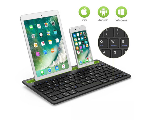 Бездротова двоконтактна клавіатура Bluetooth Sandy Gforse Multi-Device Keyboard BK 230 Black Бездротова двоконтактна клавіатура Bluetooth Sandy Gforse Multi-Device Keyboard BK 230 Black