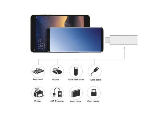 Адаптер перехідник GT Type-C 3.1 на USB 3.0 Сірий (С051250)