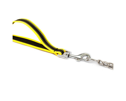 Нашийник зашморг для собак TUFF HOUND TC00105 Yellow Black M 40-60 см з повідцем (5699-16528) Нашийник зашморг для собак TUFF HOUND TC00105 Yellow Black M 40-60 см з повідцем (5699-16528)