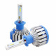 Комплект LED ламп TurboLed T1 H1 6000K 50W 12/24v CanBus з активним охолодженням