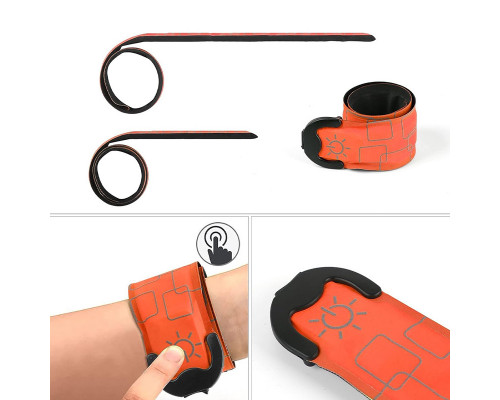 Світлодіодний LED браслет No Brand на руку AY-062 Orange USB акумуляторний