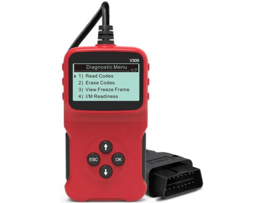 Автосканер Xiamen V309 Діагностичний OBD-2 Детектор несправностей автомобіля (Tr050707) Автосканер Xiamen V309 Діагностичний OBD-2 Детектор несправностей автомобіля (Tr050707)