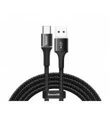 Зарядка USB кабель Bаseus для синхронізації і зарядки Android і інших пристроїв USB Type-C з led підсвічуванням 2 м Чорний