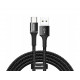 Зарядка USB кабель Bаseus для синхронізації і зарядки Android і інших пристроїв USB Type-C з led підсвічуванням 2 м Чорний