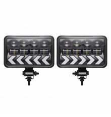 Комплект світлодіодних фар AllLight JR-5-40W ближнє/дальнє з DRL та поворотником (2 шт)