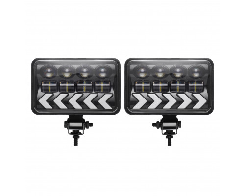 Комплект світлодіодних фар AllLight JR-5-40W ближнє/дальнє з DRL та поворотником (2 шт) Комплект світлодіодних фар AllLight JR-5-40W ближнє/дальнє з DRL та поворотником (2 шт)