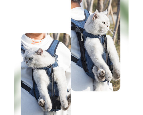 Рюкзак-кенгуру для котів та собак No Brand A01002-CO Jeans S 13090-83643