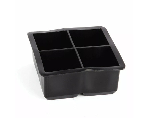 Набір силіконових форм для льоду Ice Куб 3в1 4/6/8 комірок 3 шт Чорний (C051348-350-352)