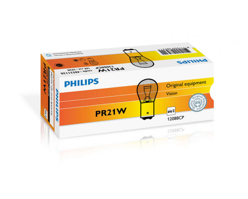 Автолампа ук. PHILIPS 12088CP PR21W 12V 21W BAW15s Red Автолампа ук. PHILIPS 12088CP PR21W 12V 21W BAW15s Red