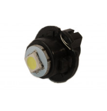 Світлодіодна лампа AllLight T 6,5 1 діод 12V B8,3d панель приладів іномарка 18*18мм WHITE