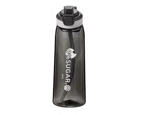 Пляшка для води СМ пластикова 1000 мл Чорний (С051407)