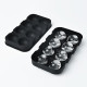 Форма для льоду силіконова Ice Куля 8 комірок 22x11,5х4,5 см Чорний (C051356)