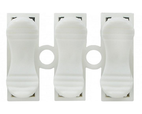 Набір з'єднувачів для дроту PW CH-3 колодки клемні на три контакти 30 шт Білий (C051302-30)