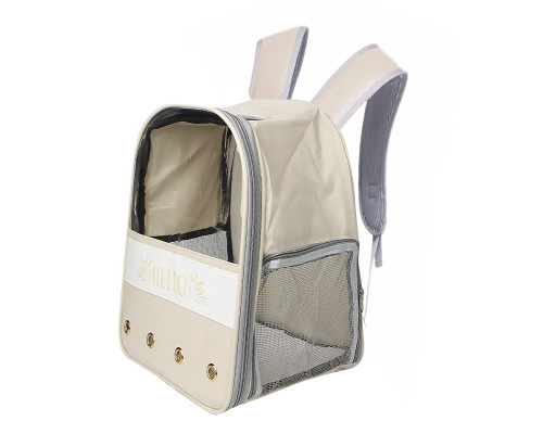 Рюкзак-переноска для кішок Taotaopets 261102 32*24*40 cm Beige Рюкзак-переноска для кішок Taotaopets 261102 32*24*40 cm Beige