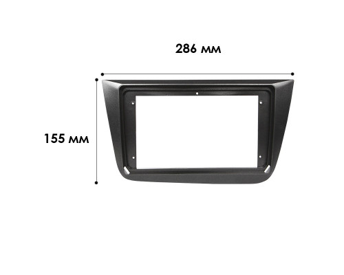 Перехідна рамка No Brand 9 Графіт Seat Altea 2004-2015 Toledo 2004-2009 7231