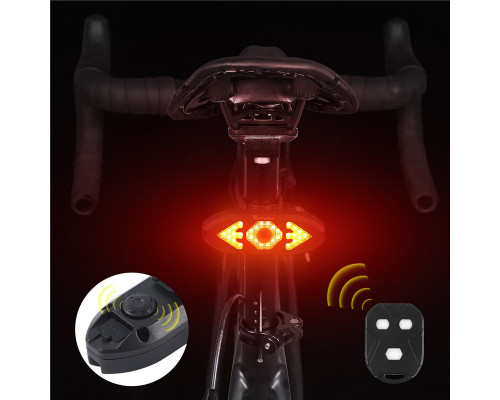 Задній ліхтар велосипедний West Biking YP0701301 Чорный 13362-85813