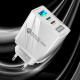 Зарядний пристрій Mirrow USB 2-Type-C Super Charge/Quick Charge 3.0 PD 58W White (FR050841)