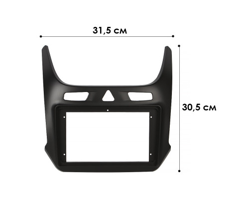 Перехідна рамка 9 No Brand для авто Chevrolet Cobalt 2016 Ravon R4 2016 (6999)