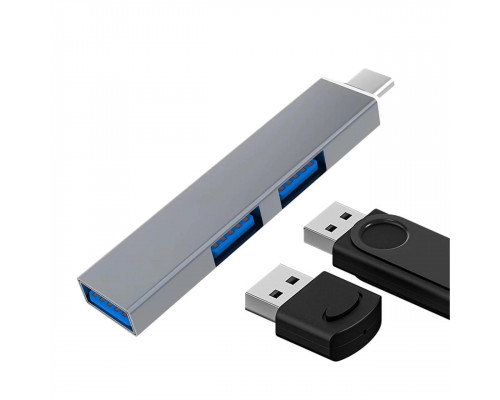 Адаптер перехідник GT Type-C 3.1 на USB 3.0 Темно-сірий (С051249)