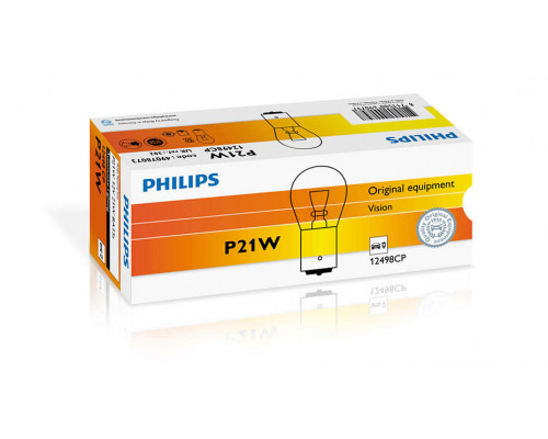 Автолампа ук. PHILIPS 12498CP P21W 12V 21W BA15s Автолампа ук. PHILIPS 12498CP P21W 12V 21W BA15s
