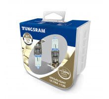 Автолампа галоген Tungsram H1 55W 12V(2 шт./пластикбокс) Megalight Ultra +130%