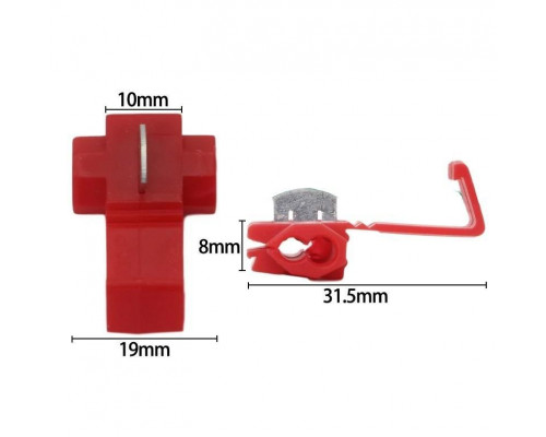 Набір клем з врізним контактом для швидкого монтажу K2 0,5 - 2,5 мм 70 шт Червоно-синій (С051304)