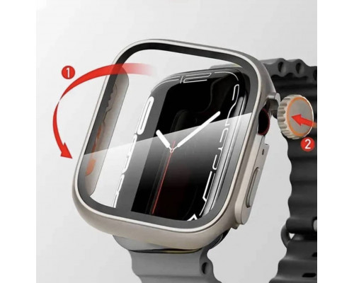 Захисний чохол із захисним склом Choice 3 для Apple Watch 40 мм у стилі Ultra Titanium Захисний чохол із захисним склом Choice 3 для Apple Watch 40 мм у стилі Ultra Titanium