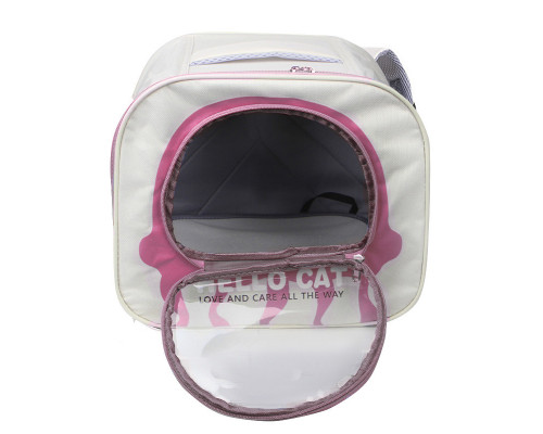 Рюкзак-перенесення для котів та собак Taotaopets 247722 34х29,5 см Red 12985-83986