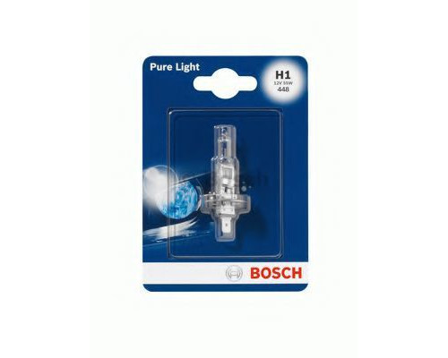Автолампа BOSCH Pure Light H1 55W 12V P14,5s (1987301005) 1шт./блістер Автолампа BOSCH Pure Light H1 55W 12V P14,5s (1987301005) 1шт./блістер