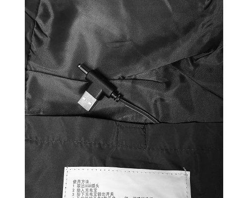 Жилетка з підігрівом Lesko 2208 2XL Black-Grey Жилетка з підігрівом Lesko 2208 2XL Black-Grey