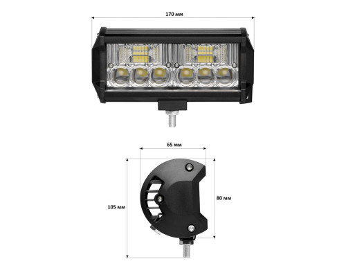 Світлодіодна фара Starlight JR-K-36W 9-32V combo Світлодіодна фара Starlight JR-K-36W 9-32V combo