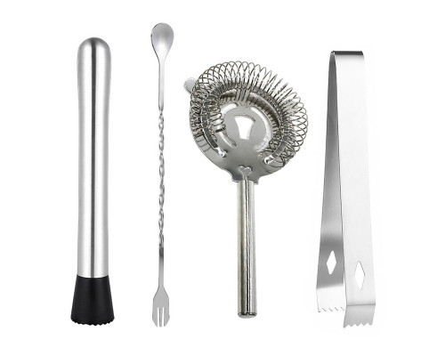 Набір для бару з підставкою No Brand Creation K16-2 15 предметів Хром (2632805107)