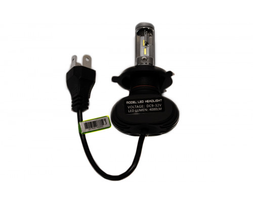Комплект LED ламп HeadLight S1 H4 6000K 4000lm з радіатором Комплект LED ламп HeadLight S1 H4 6000K 4000lm з радіатором