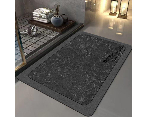 Килимок суперпоглинаючий Homy 89х59 см Сіро-чорний (C051225)