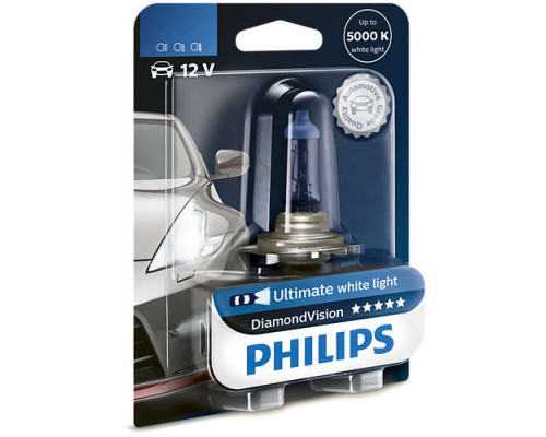 Автолампа PHILIPS 12336DVB1 H3 55W 12V PK22 DiamondVision 1pcs. blister Автолампа PHILIPS 12336DVB1 H3 55W 12V PK22 DiamondVision 1pcs. blister