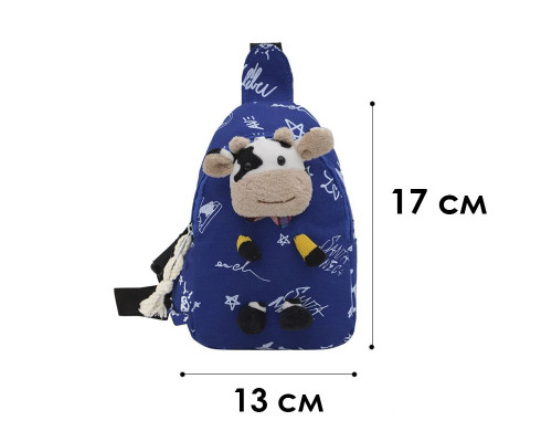 Дитяча сумка рюкзак Lesko A-407 Cow Синій (12206-74488) Дитяча сумка рюкзак Lesko A-407 Cow Синій (12206-74488)