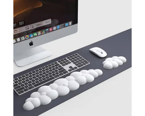 Підставка під зап'ястя для миші клавіатури Joy 43х11 см Білий