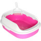 Туалет для кішок з лопаткою Taotaopets 226611 Pink 40х29х13.5 см